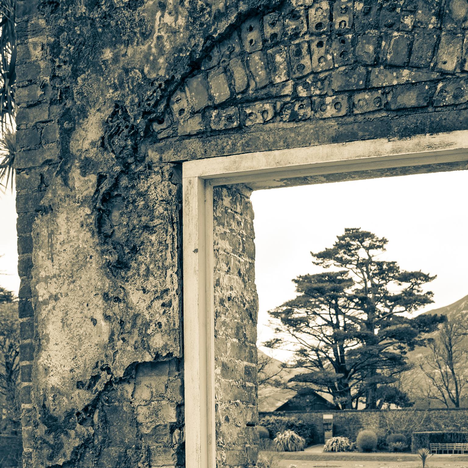 Victorian Garden, Kylemore Abbey, Ireland, 2018: Tone B&W Archival Print - Photograph by  Cosmo Condina
