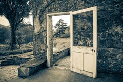 Jardin victorien de Kylemore Abbey, Irlande, 2018: Impression d'archives B&W ton sur ton