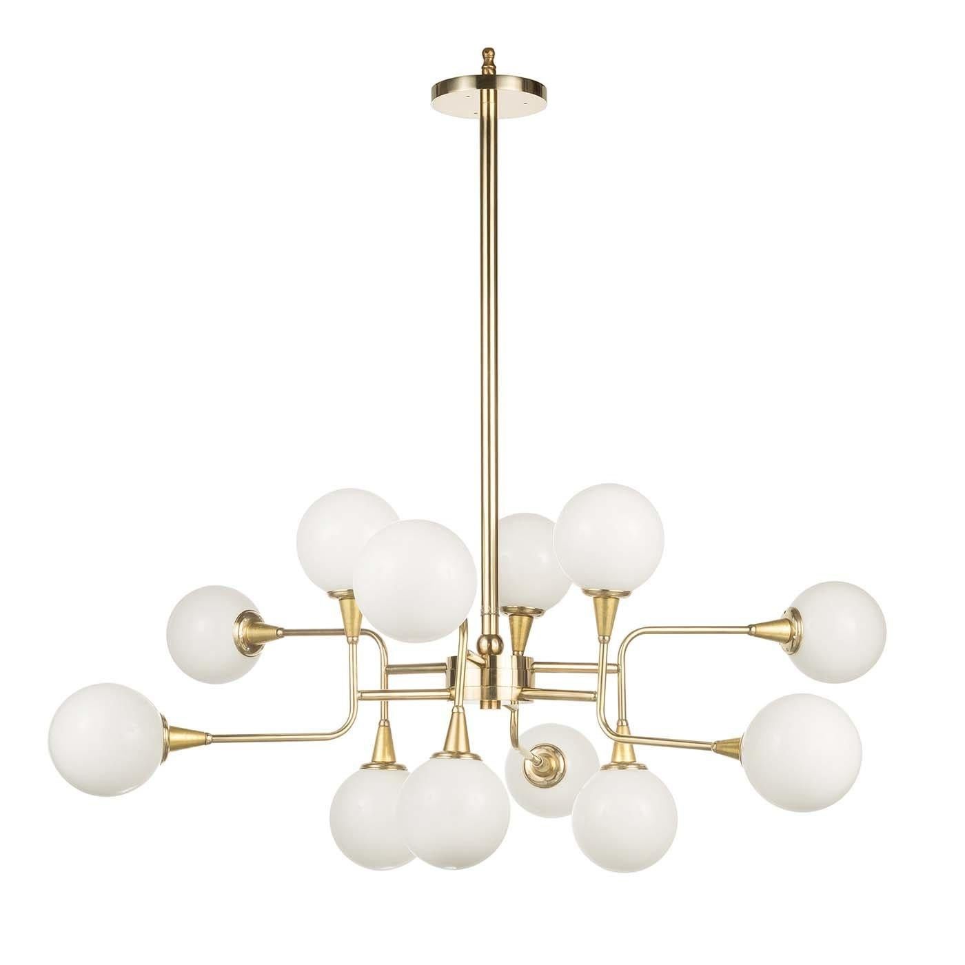 Cosmo N.1 L Chandelier by Bronzetto In New Condition For Sale In Milan, IT