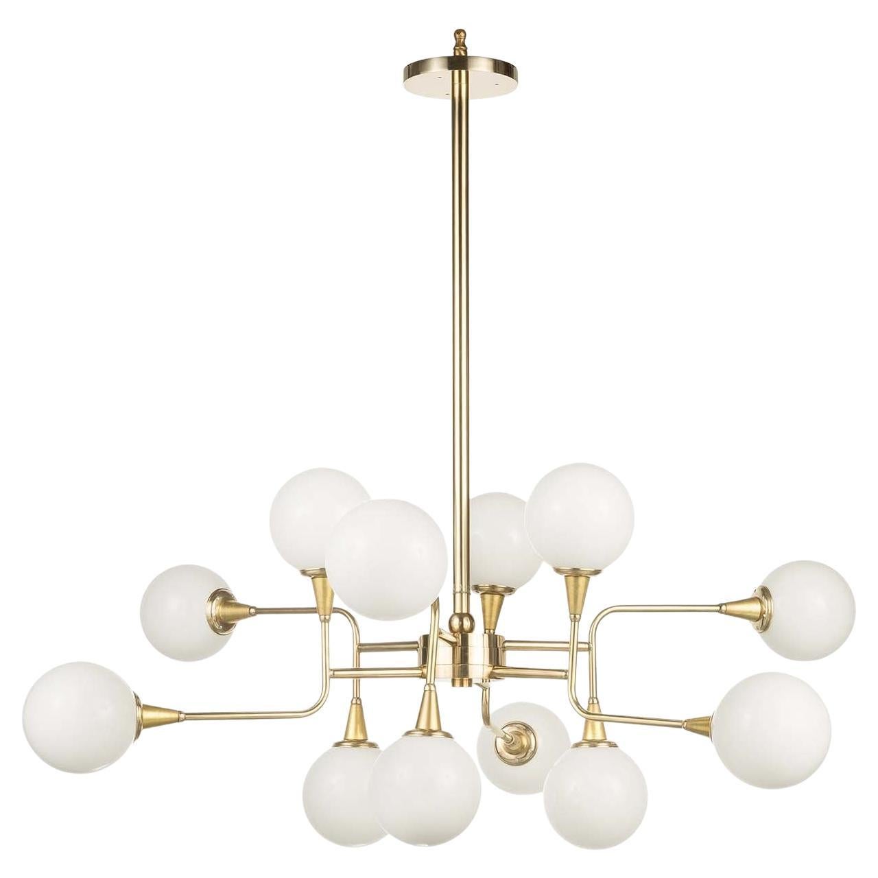 Cosmo N.1 L Chandelier by Bronzetto For Sale