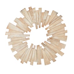 Cosmo Plaque WPI02 - Sunburst limewashed mango wood