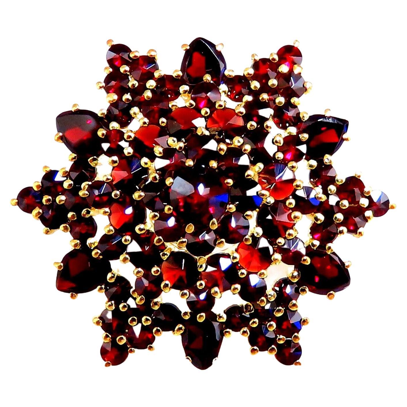 Cosmopolitan 14kt Gold Garnet Pin 14kt