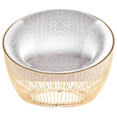 21st Century Cosmopolitan Armchair in Silk by Roberto Cavalli Home Interiors