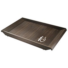 Cosmopolitan Ebony Large Tray Mother of Pearl Inlay by Giordano Viganò