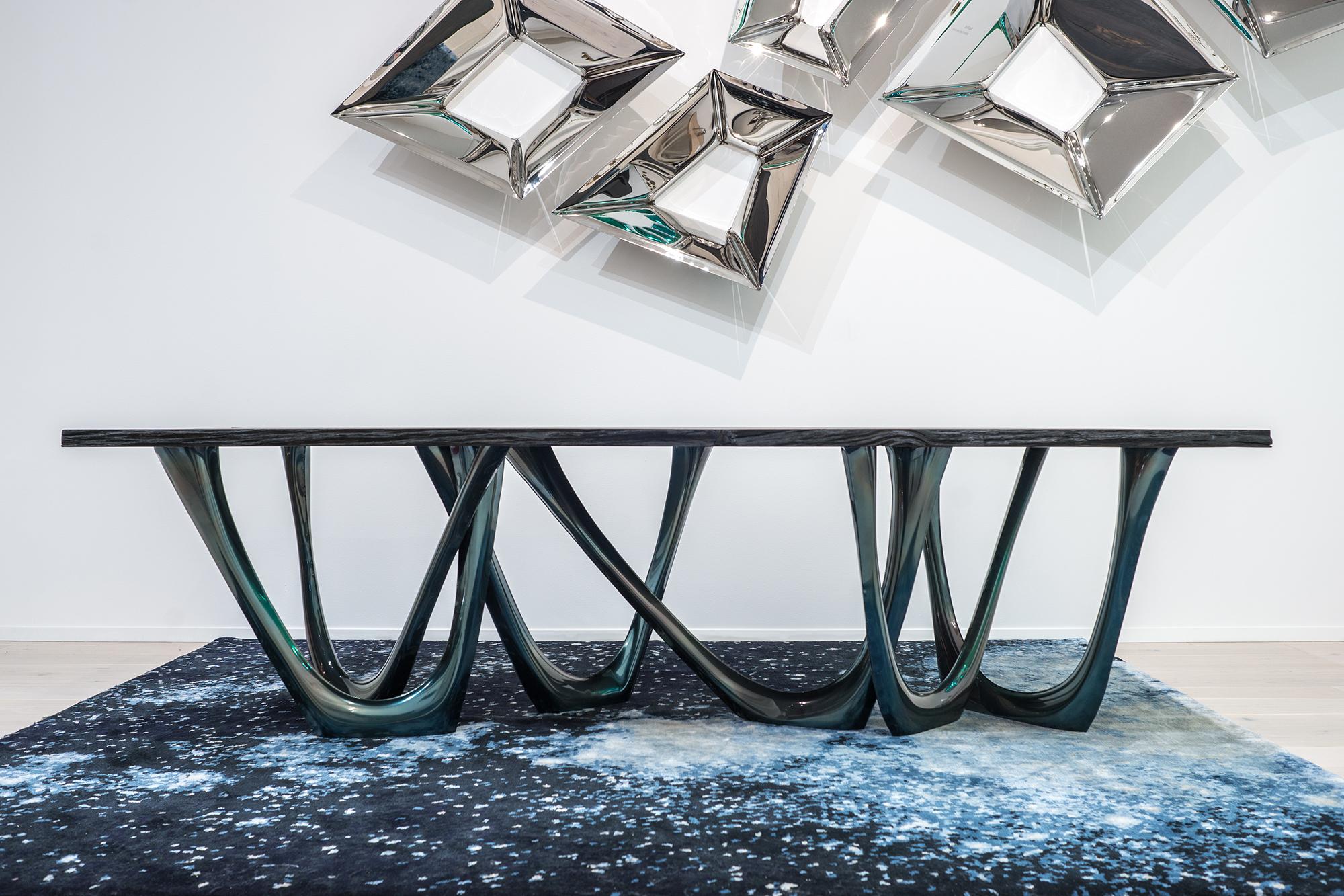 Skulpturaler G-Table aus Eiche im Cosmos-Stil von Zieta (Polnisch) im Angebot