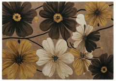 Cosmos Bloom New Zealand Wool Hand-Tufted Rug – Autumn Garden Floral Design