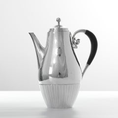 Cosmos Kaffeekanne aus dänischem Sterlingsilber von Georg Jensen