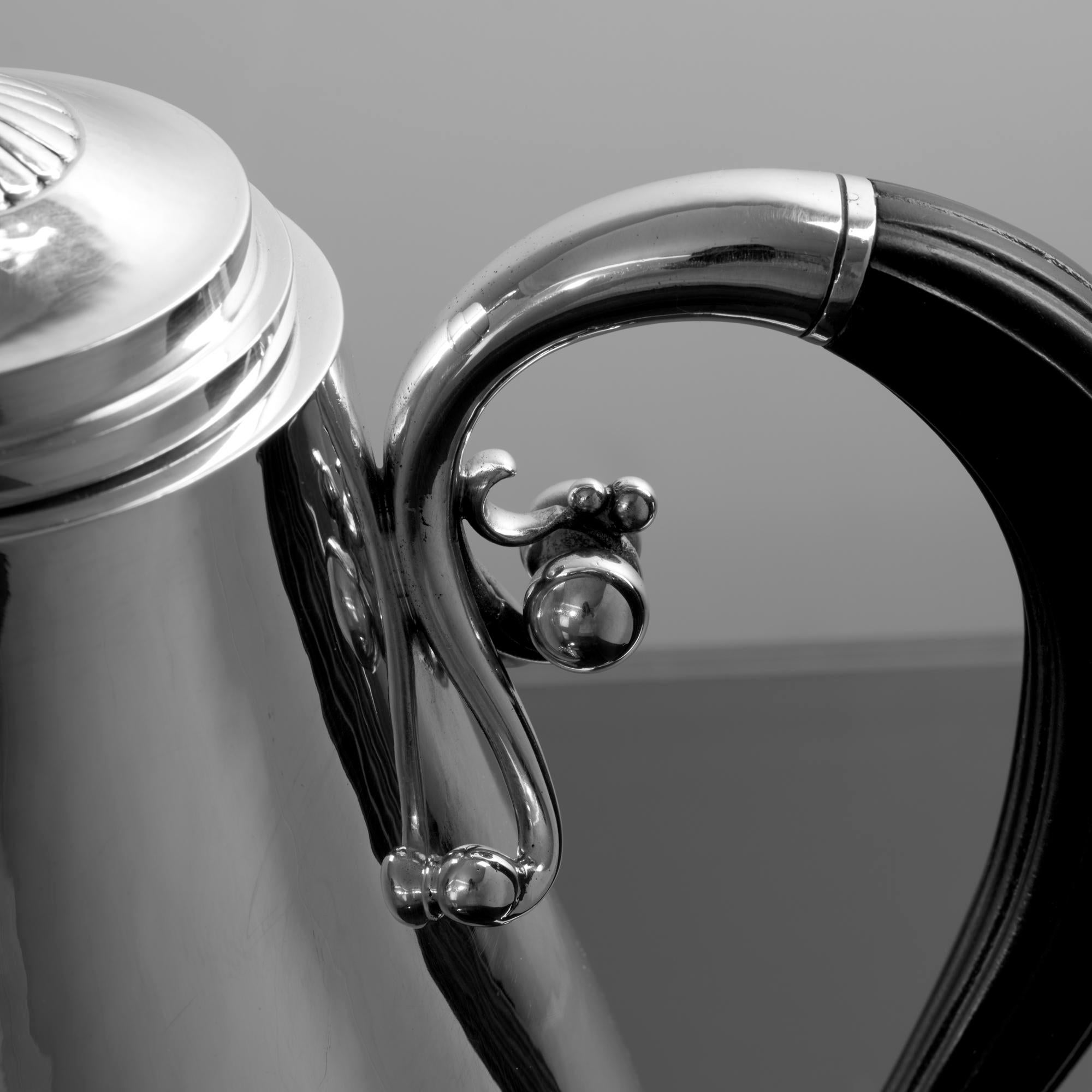 Cosmos Kaffeekanne aus dänischem Sterlingsilber von Georg Jensen im Angebot 4