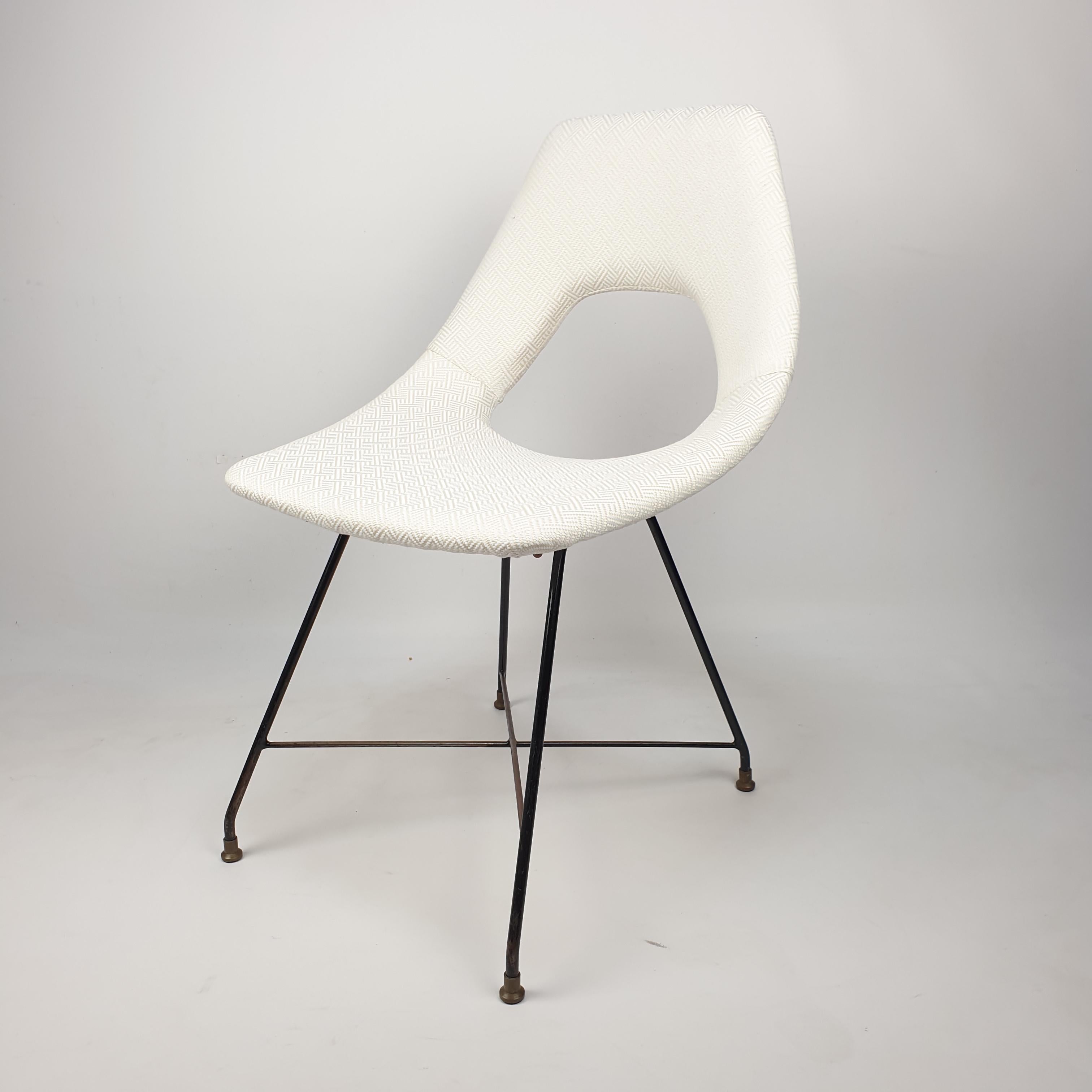 Chaise de salle à manger Cosmos d'Augusto Bozzi pour Saporiti Italia, années 1950 en vente 5