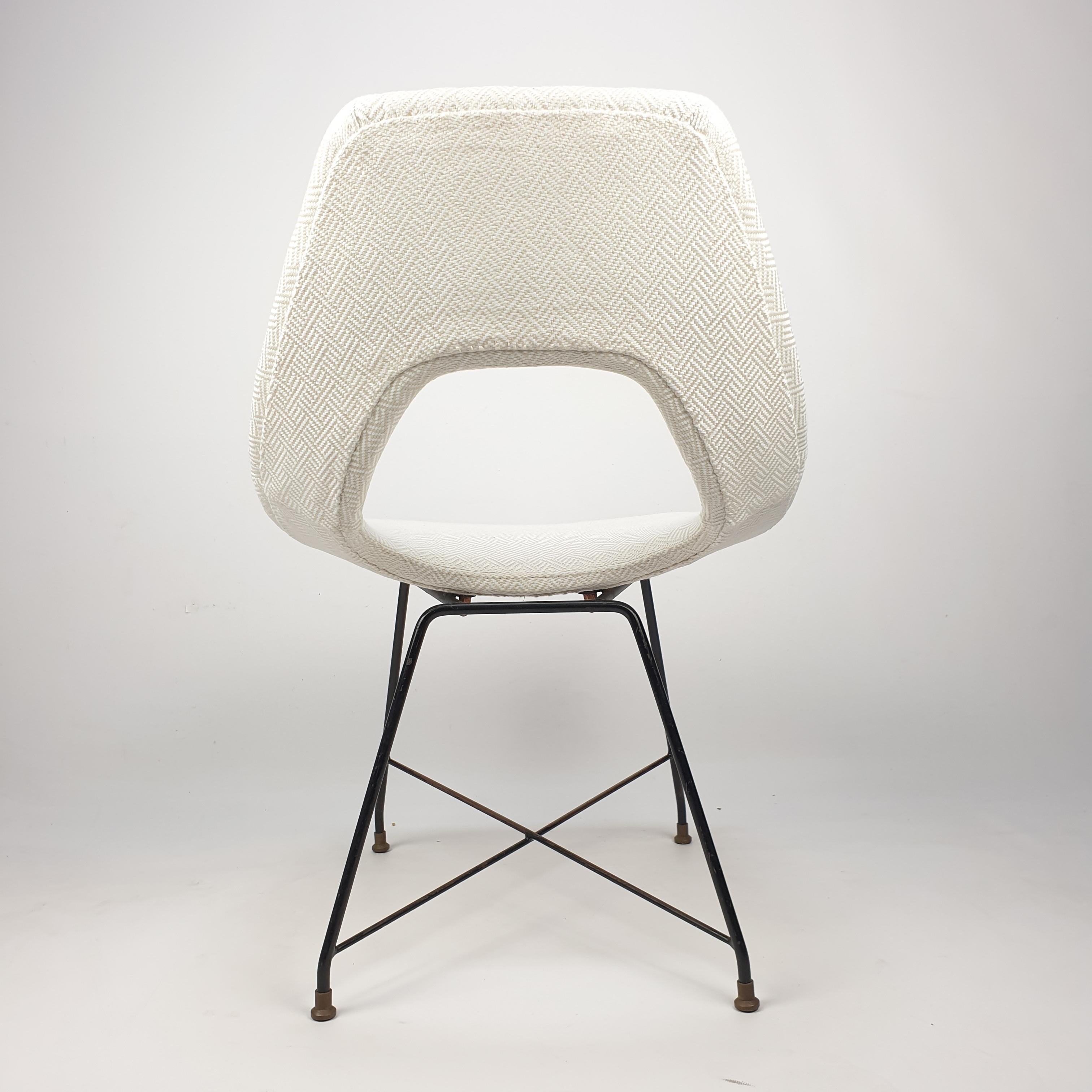 Metal Cosmos Dining Chair by Augusto Bozzi for Saporiti Italia, 1950s For Sale