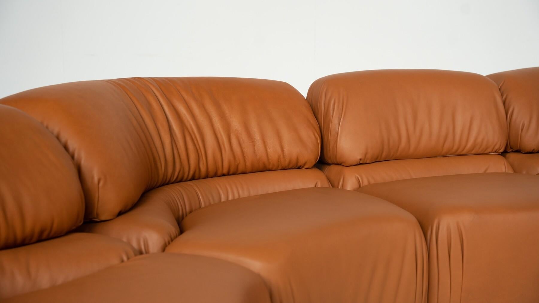 'Cosmos' DS28 Modular Sofa by Ulbald Klug & De Sede - New Leather Upholstery For Sale 5