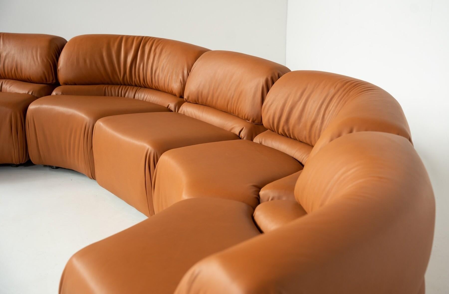 'Cosmos' DS28 Modular Sofa by Ulbald Klug & De Sede - New Leather Upholstery For Sale 8