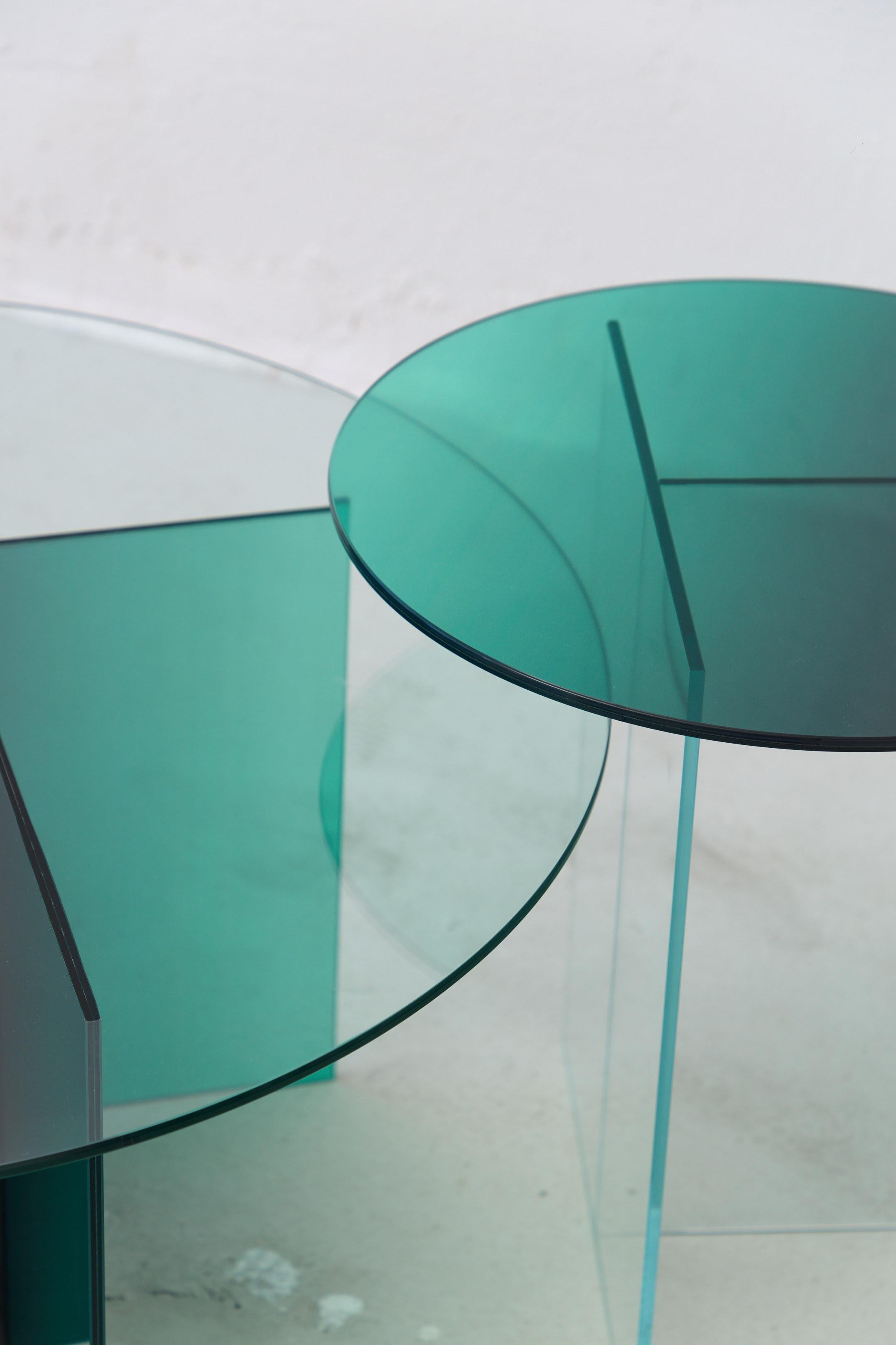 Laminé Table basse Cosmos Green par Studio Monsoleil en vente