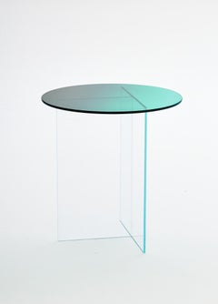 Cosmos Green Mini Glass Side Table