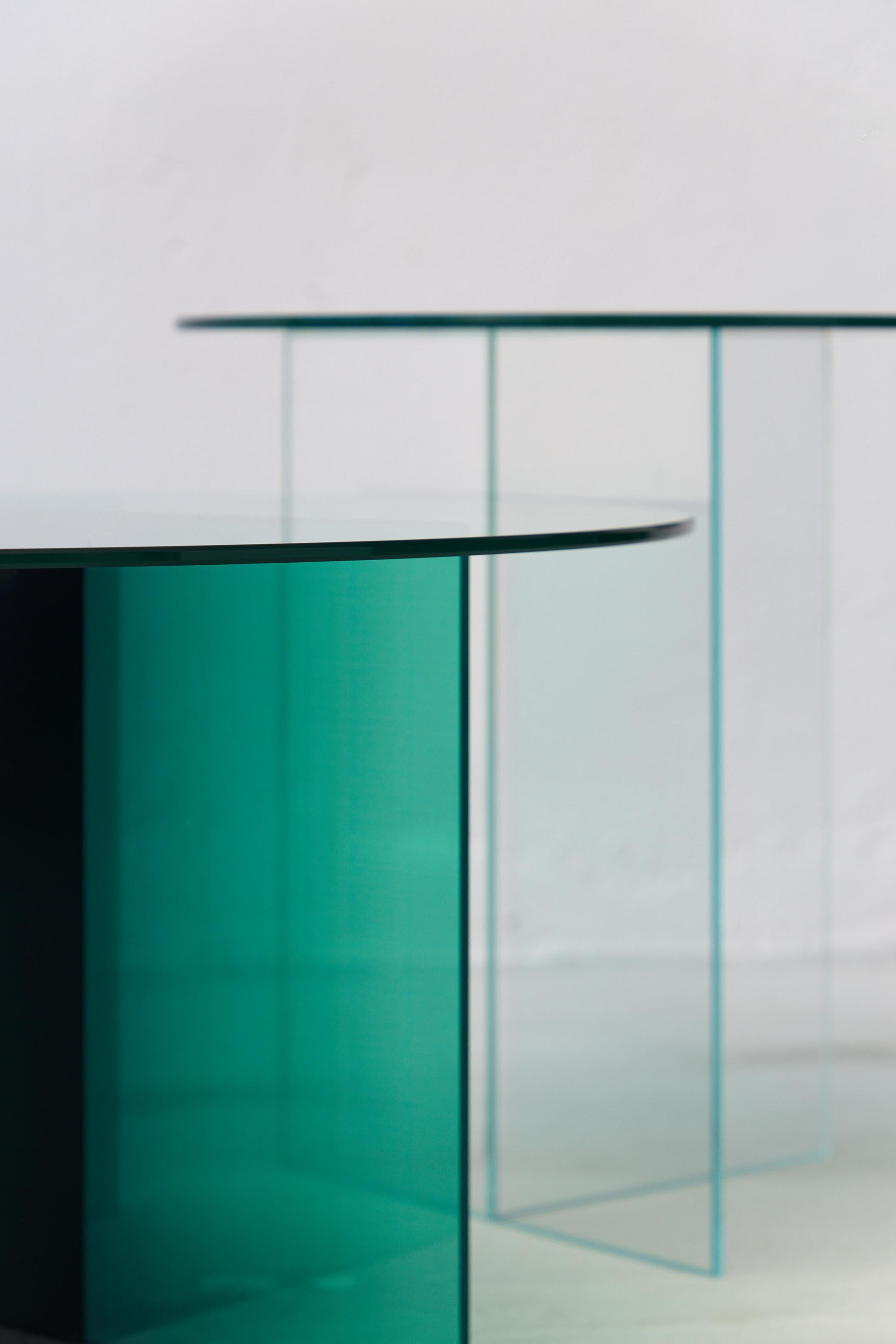Laminé Mini table d'appoint Cosmos Green par Studio Monsoleil en vente