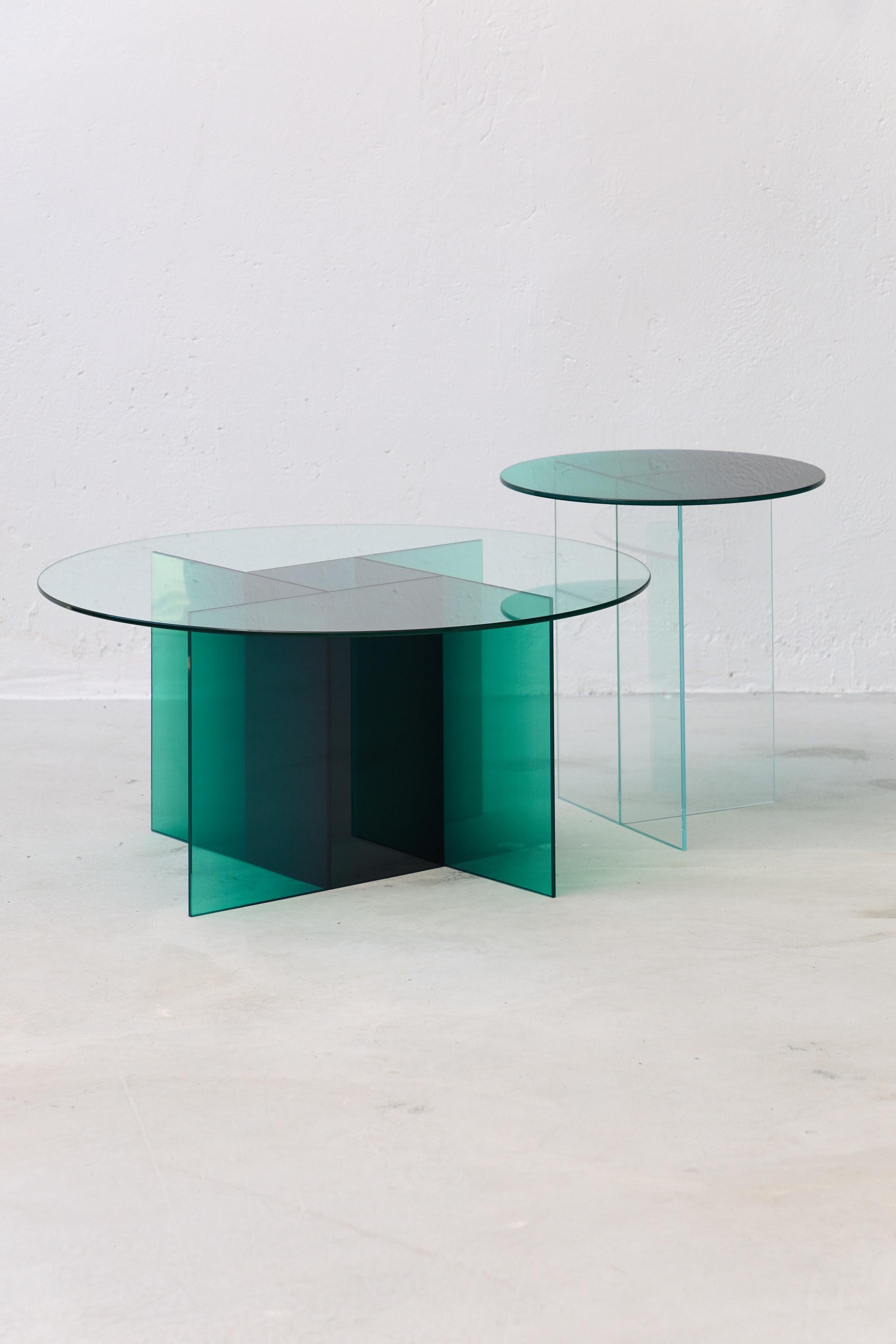 XXIe siècle et contemporain Mini table d'appoint Cosmos Green par Studio Monsoleil en vente