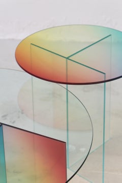 Cosmos Mini Glass Side Table
