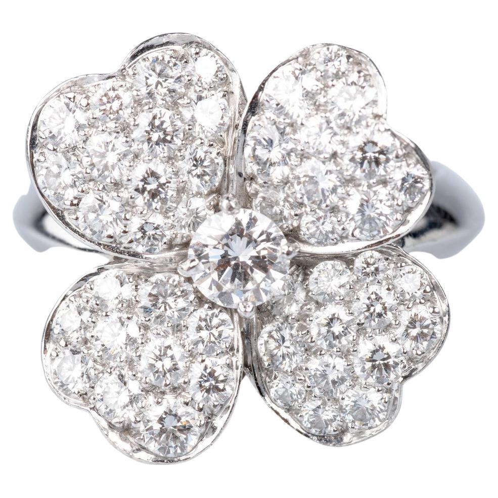 Cosmos ring by Van Cleef & Arpels with 53 diamonds  For Sale