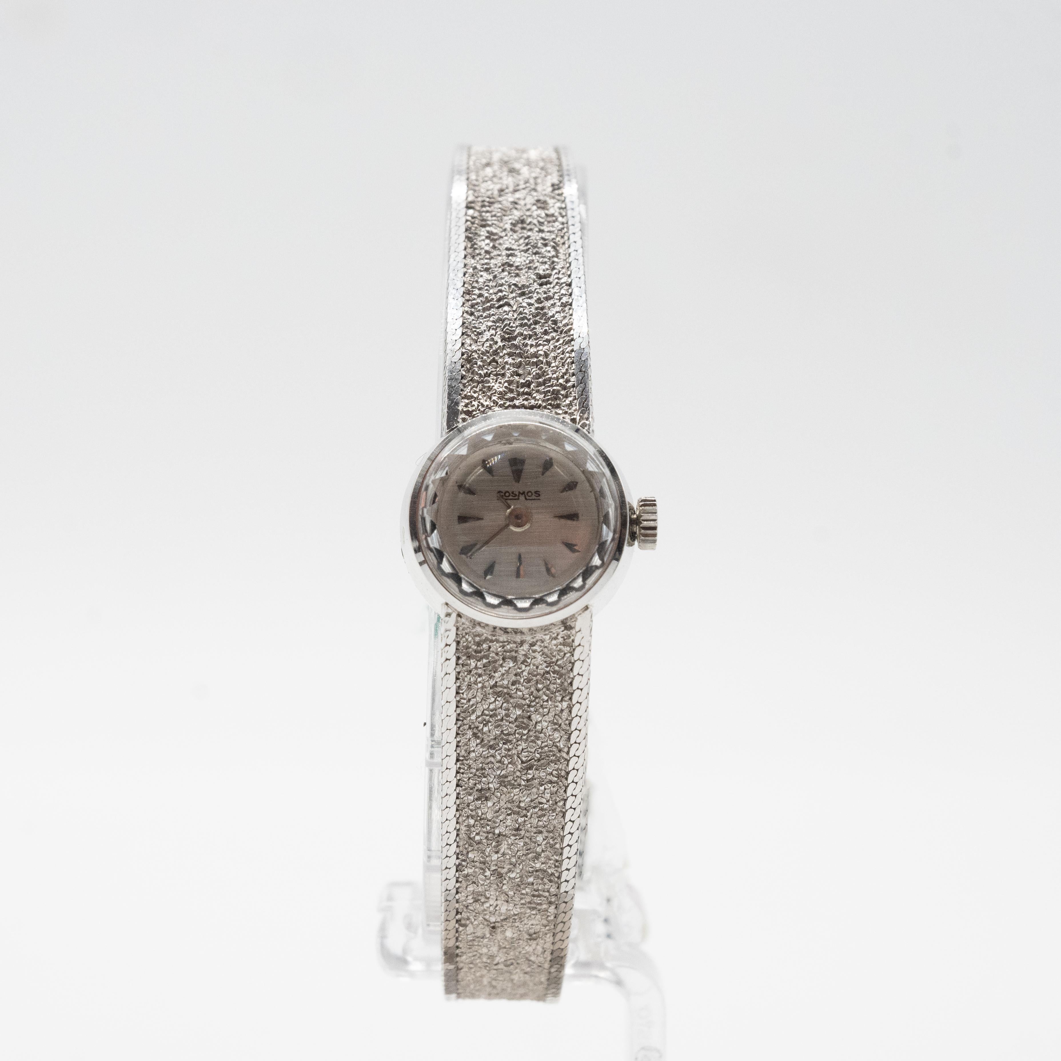 Cosmos Watch, 18 Carats White Gold For Sale 2