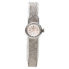Vintage Cosmos Watch, 18 Carats White Gold