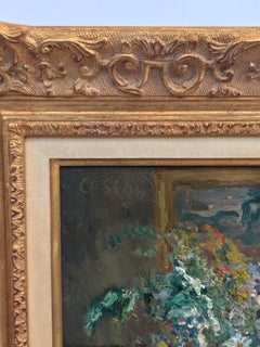 Table Setting With Bunch of Flowers