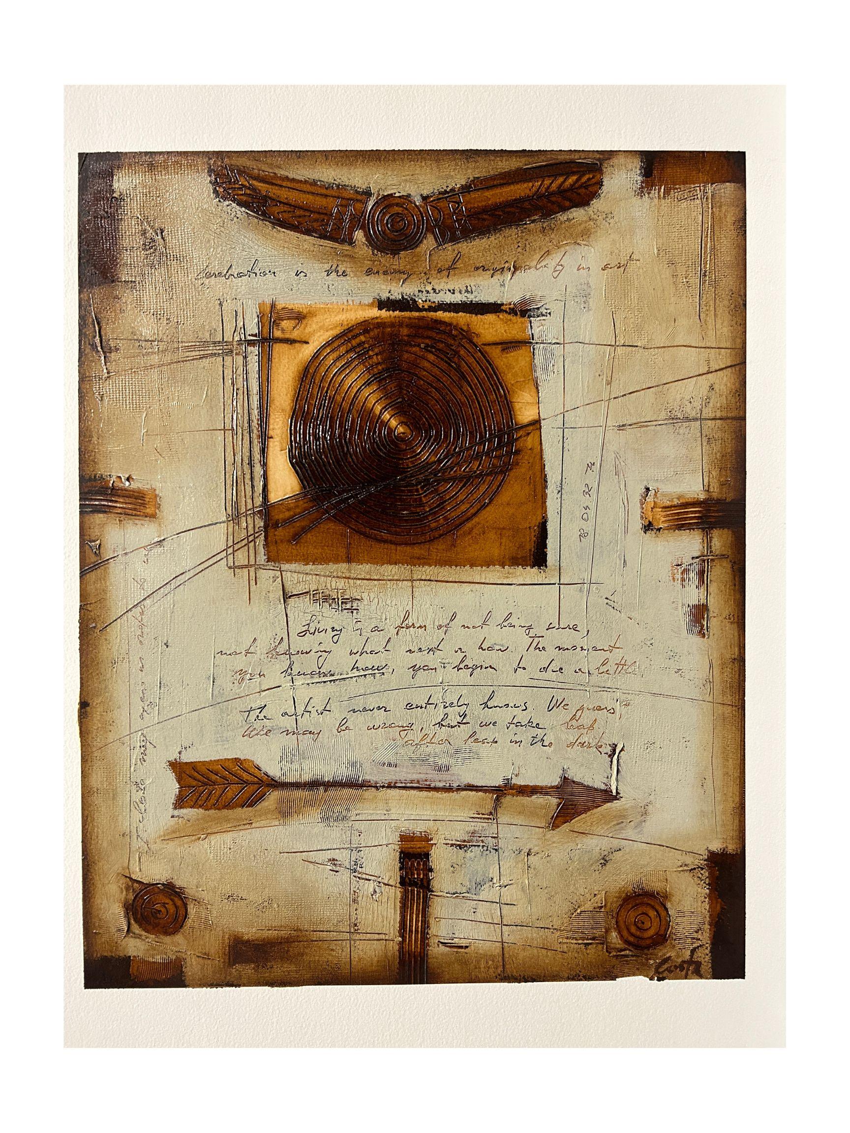 Diario antiguo II - Mixed Media Art de Costa