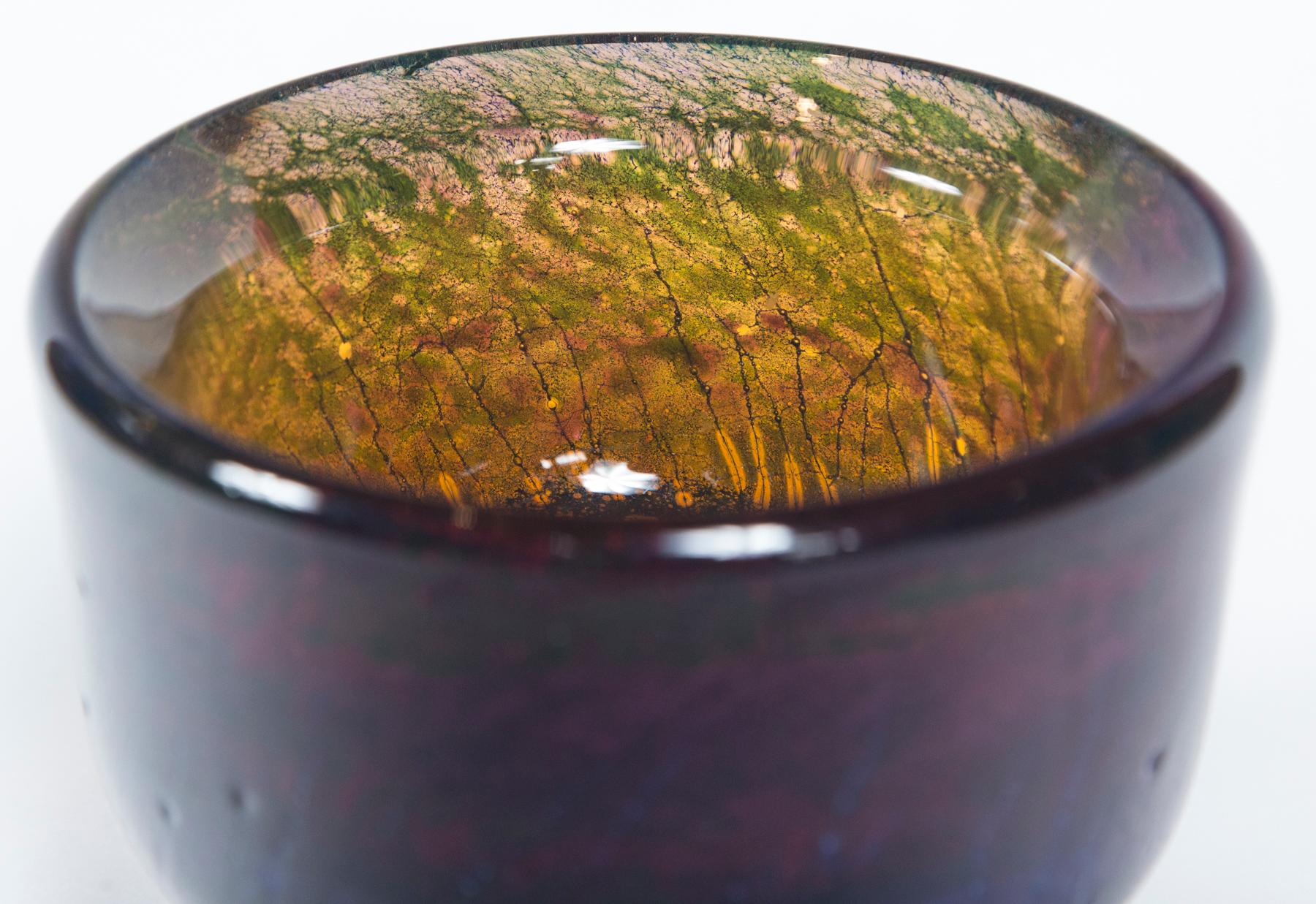 Signed Costa Boda studio vase.