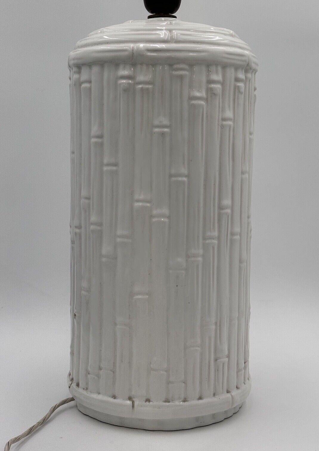 Italian Costa Ceramic Bamboo Table Lamp Design 1970's Modern For Sale