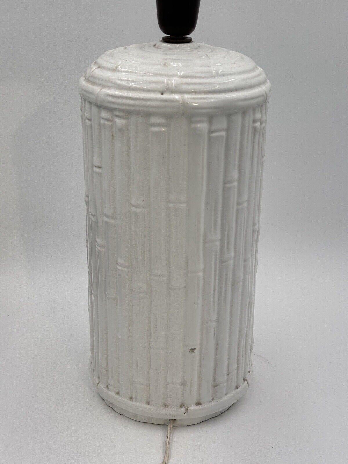 Costa Ceramic Bamboo Table Lamp Design 1970's Modern For Sale 1