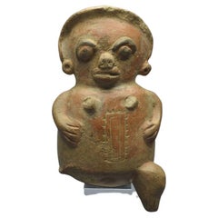 COSTA Rica, 1000 – 1500 Ad, Guanacaste, Nicoya Culture, Terracotta Statuette