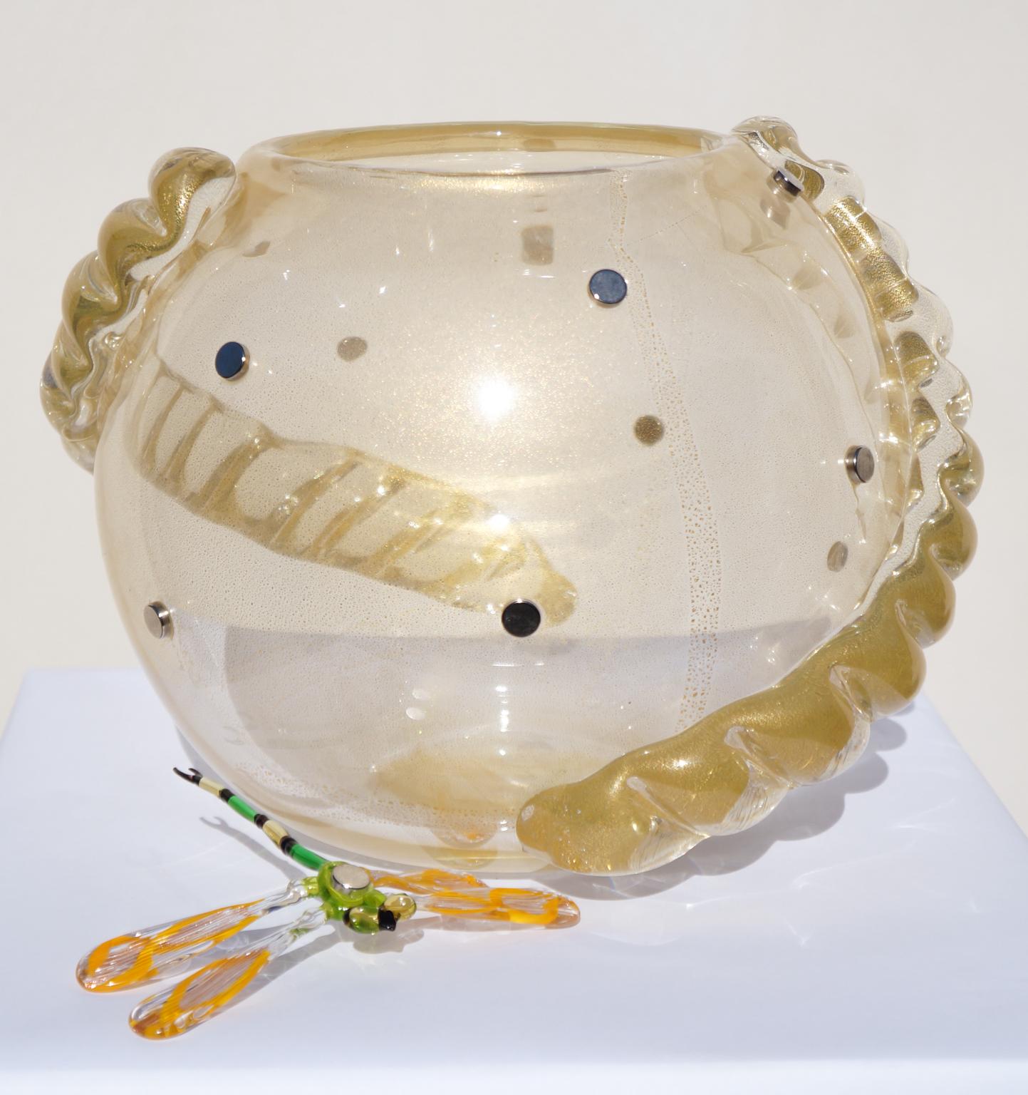 Costantini Modernity Made Murano Glass avec libellules, 2022 en vente 13