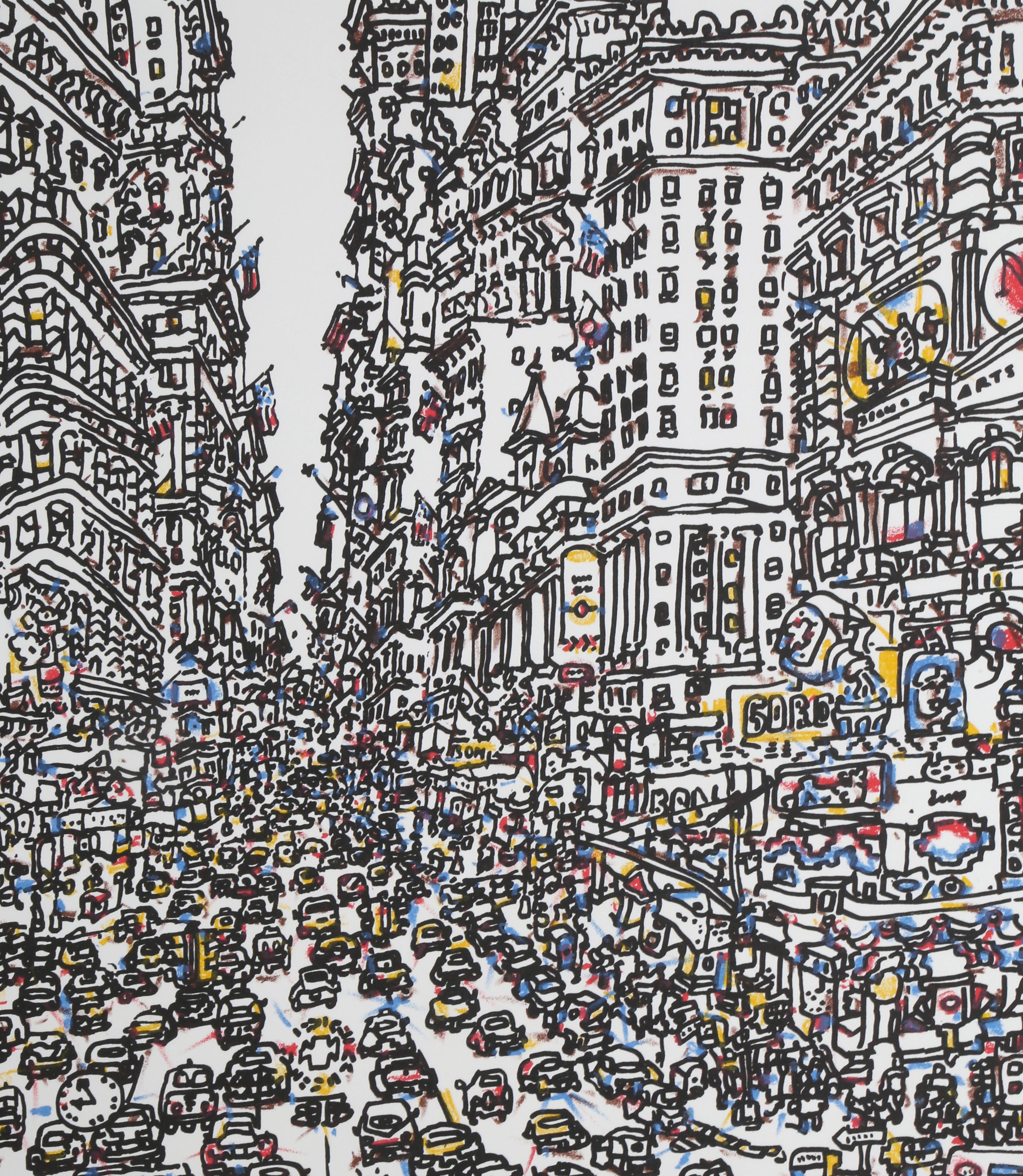 City - Print by Costantino Nivola