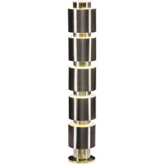 Lampadaire "Calib" Costantino Persiani pour Obor en acier inoxydable