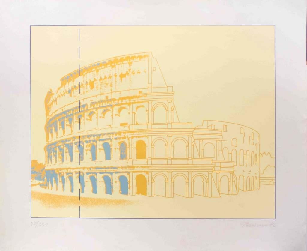 Colosseo - Sérigraphie de Costantino Persiani - 1972