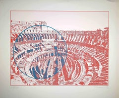 Roma - Interior del Coliseo - Serigrafía de Costantino Persiani - 1972