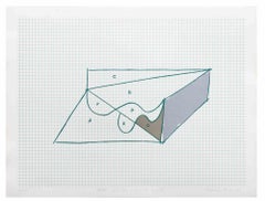 Schizzo per un progetto impossibile - Litografia di Costantino Persiani - 1971