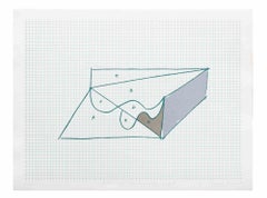 Sketch for an Impossible Project - Lithograph by Costantino Persiani - 1971