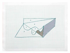 Sketch for an Impossible Project -  Lithograph by Costantino Persiani - 1971