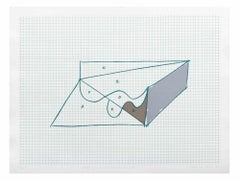 Sketch for an Impossible Project - Lithograph by Costantino Persiani - 1971