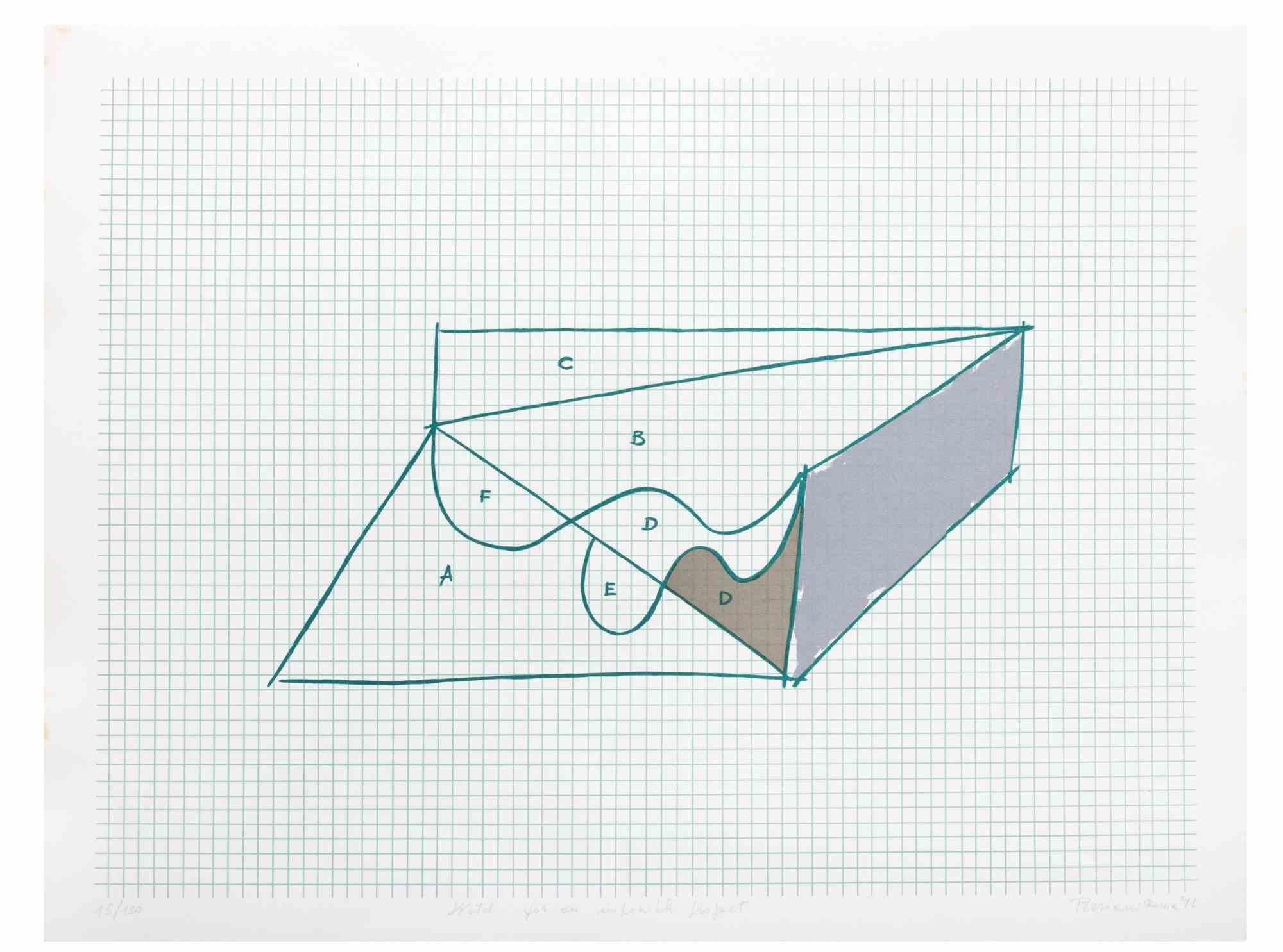 Lithographie réalisée par Costantino Persiani en 1971.

Édition limitée à 120 exemplaires.

Excellent état.