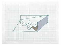 Boceto para un proyecto imposible - Litografía original de Costantino Persiani - 1971