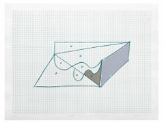 Sketch for an Impossible Project - Original Litho by Costantino Persiani - 1971