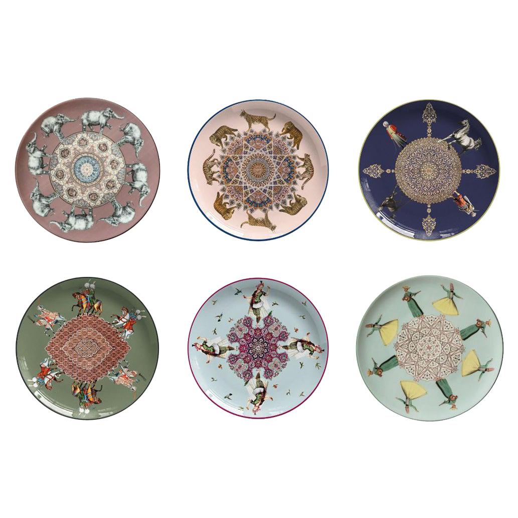 Costantinopoli by Vito Nesta for Les-Ottomans Set of 6 Dessert Plates For Sale