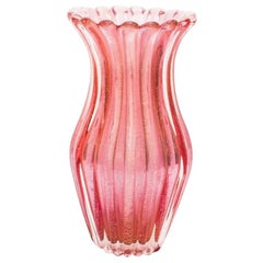 Coste Rosa Vase von Archimede Seguso:: Muranoglas:: 1950er Jahre