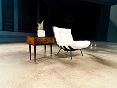 Fauteuil Costela de Martin Eisler, bois ébène et bouclé, 1953