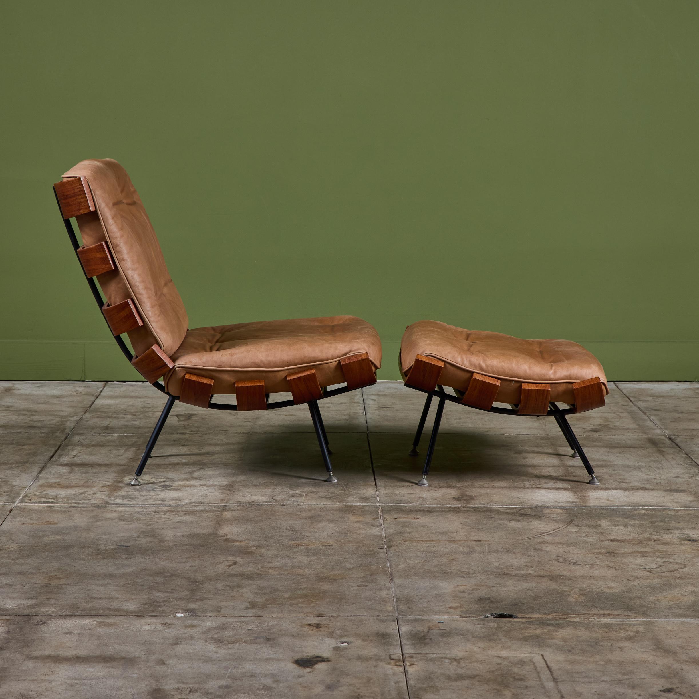 Sedia da salotto e ottomana Costela di Martin Eisler and Martin Hauner In condizioni buone in vendita a Los Angeles, CA