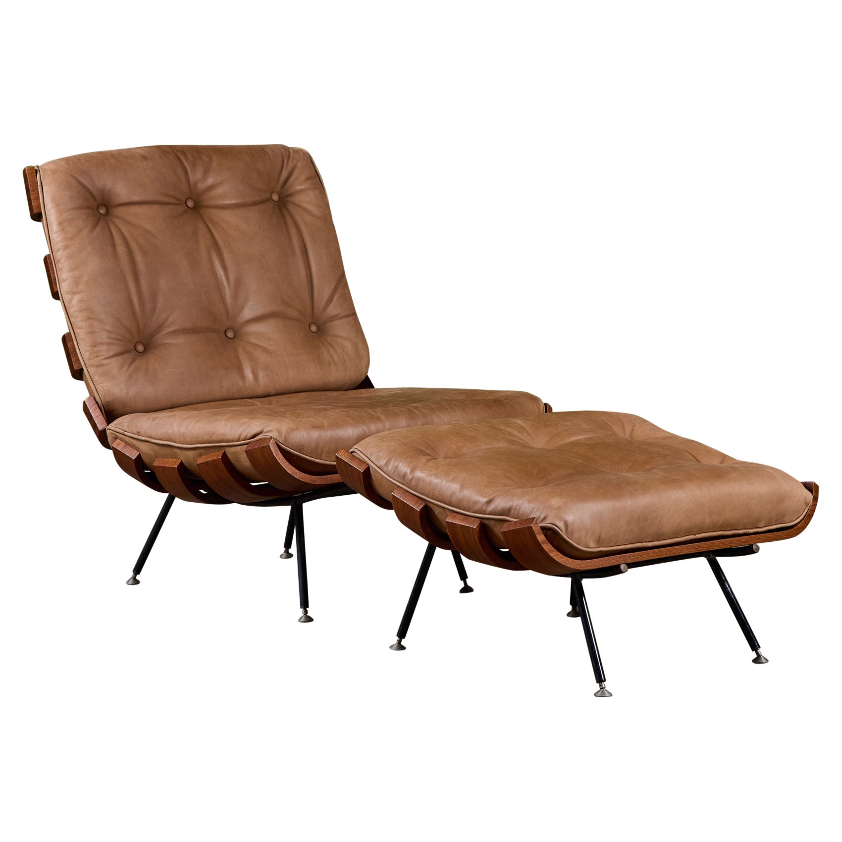 Costela Lounge Chair and Ottoman by Martin Eisler & Carlo Hauner and Martin Eisler and Carlo Hauner