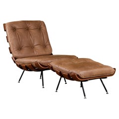 Costela Lounge Chair and Ottoman by Martin Eisler & Carlo Hauner and Martin Eisler and Carlo Hauner