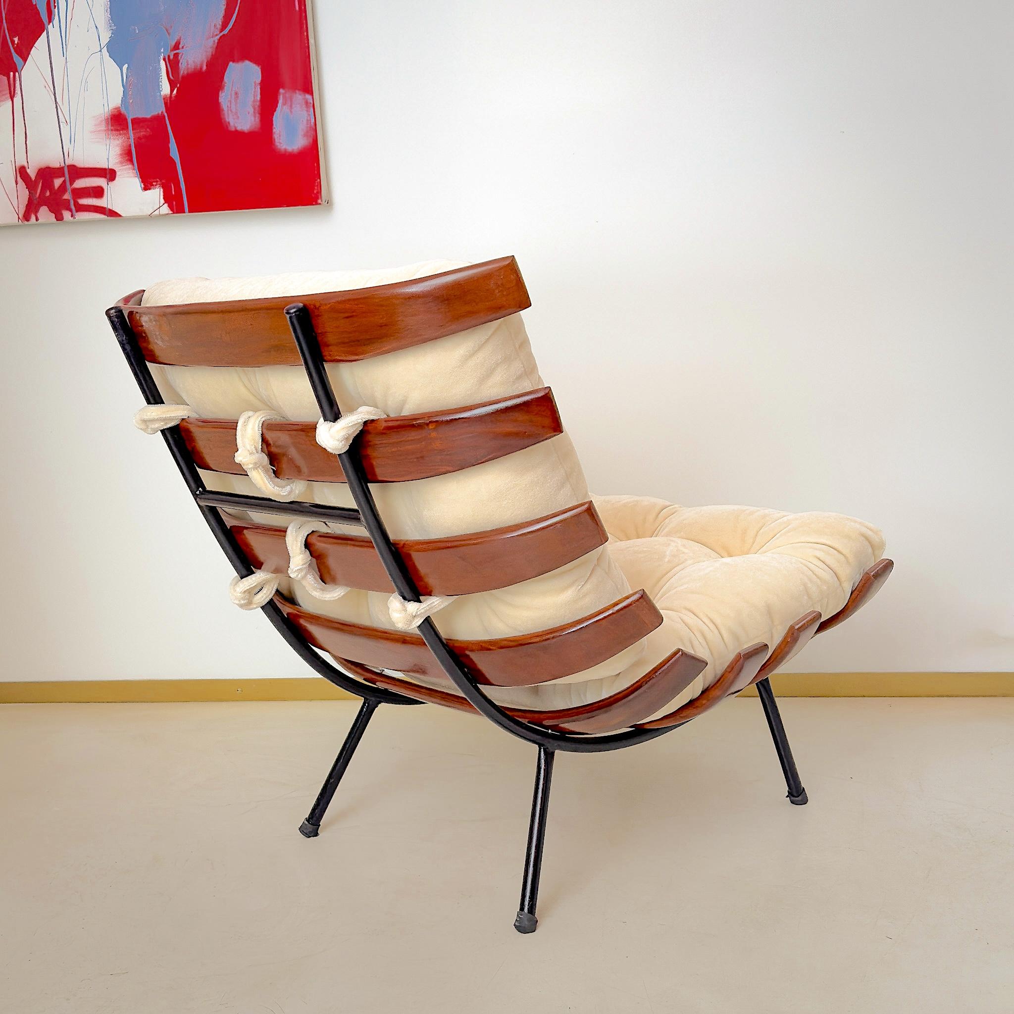Brazilian Costela Lounge chair from Martin Eisler, 1950 For Sale