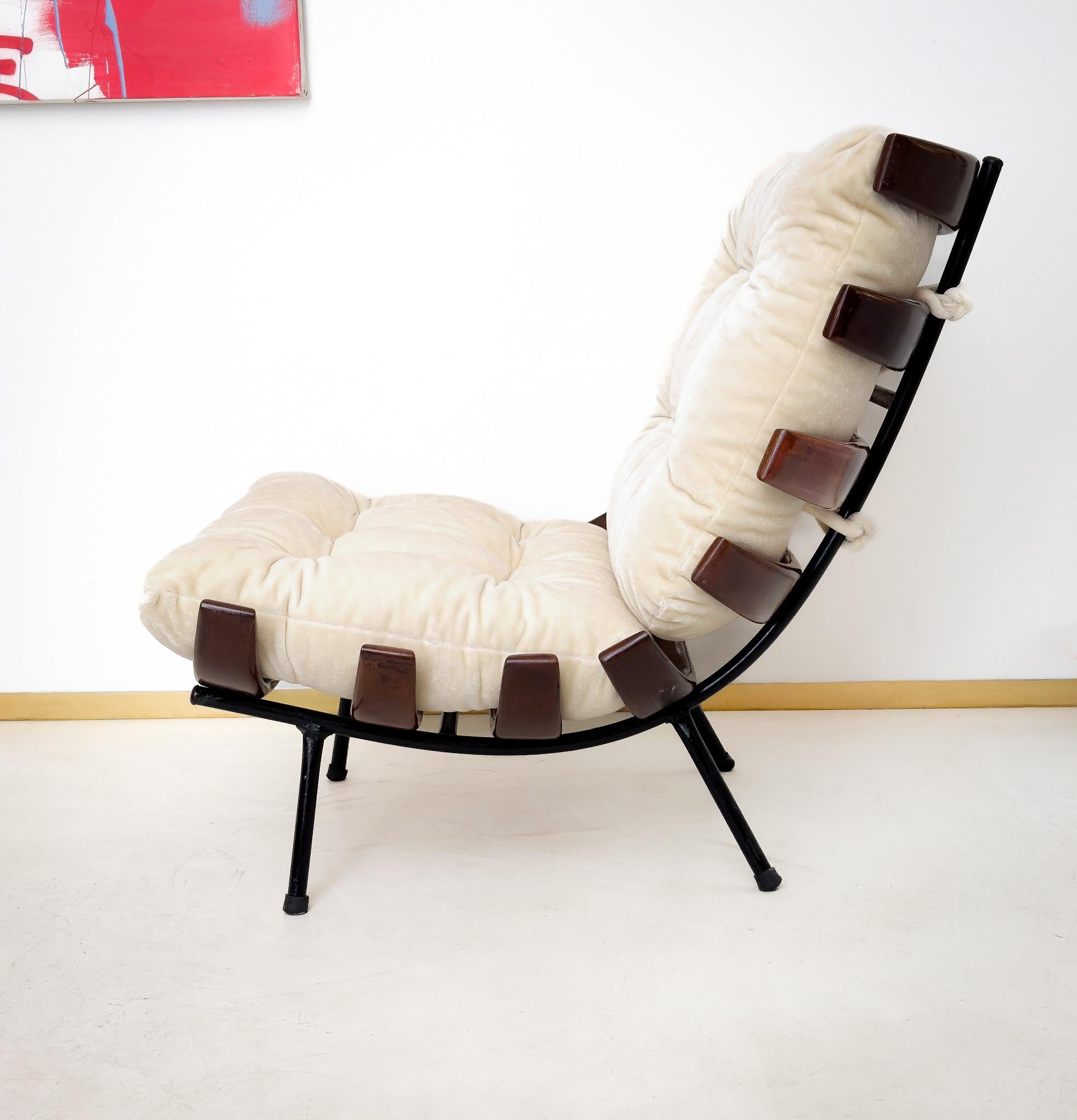 Costela Lounge chair from Martin Eisler, 1950 In Good Condition For Sale In PARIS, FR